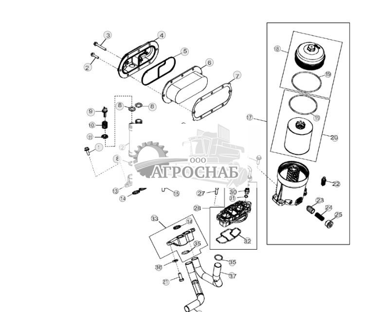 5902 Маслоохладитель двигателя и масляный фильтр - ST130099 74.jpg